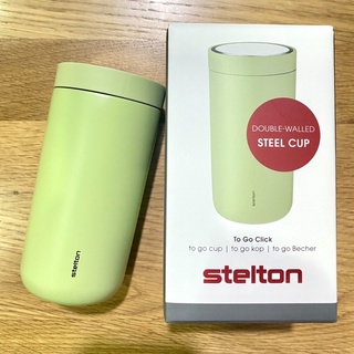 全新．家樂福Stelton丹麥美學．真空保溫杯．酪梨綠