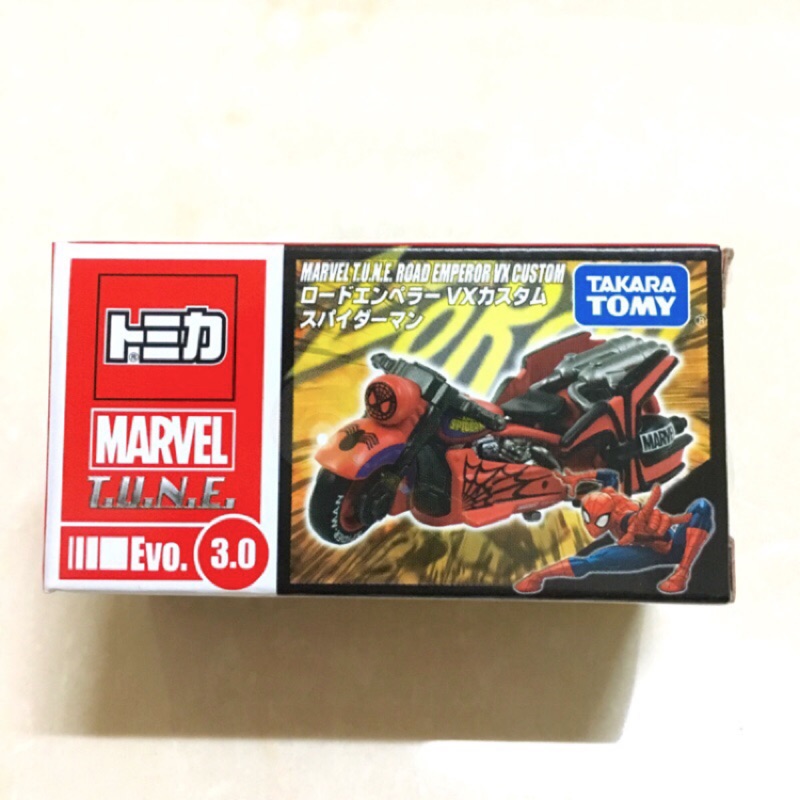全新多美TAKARA TOMY TOMICA Evo. 3.0 漫威系列MARVEL蜘蛛人機車