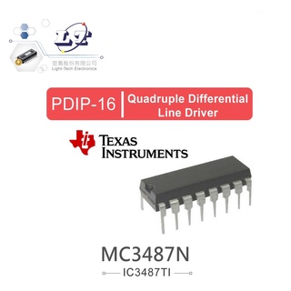 聯騰．TEXAS MC3487N PDIP16 Quadruple Differential Line