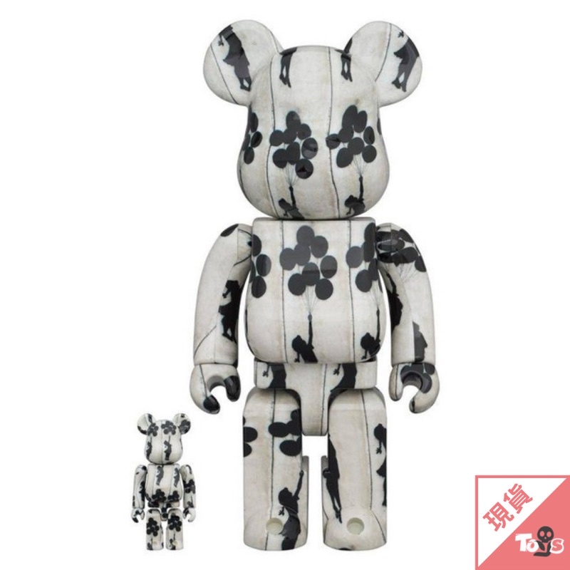 （現貨）BE@RBRICK 氣球女孩 Flying Balloons Girl 400+100% 設計師 限量 玩具有毒