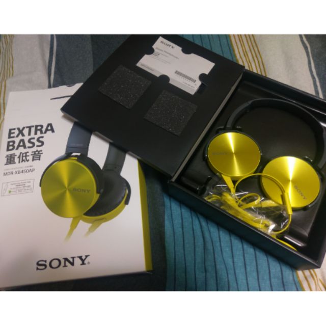 SONY MDR-XB450AP 重低音系列 線控麥克風 耳罩式耳機