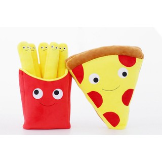薯條🍟披薩🍕抱枕創意搞笑 模擬 披薩 薯條抱枕 毛絨玩具 數數道具拍照道具擺飾聖誕節交換畢業生日禮物