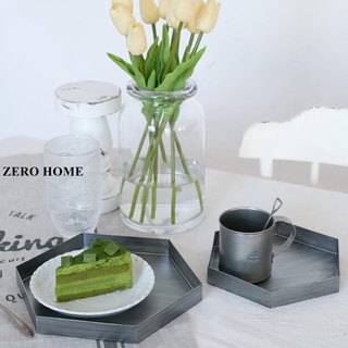 ZERO HOME復古銀色收納託盤 北歐風桌面置物盤 玄關鑰匙盤 客廳茶幾雜物盤#超取請聊聊我#預購