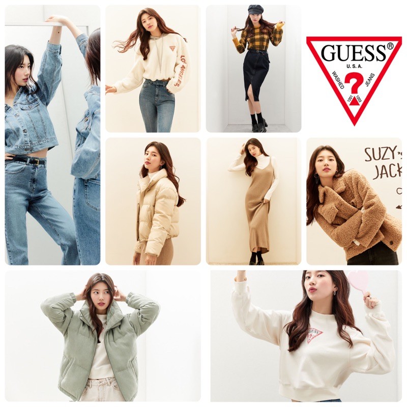 Mr Jk 韓國代購直播guess 經典倒三角彩標短tee 短t 文字t恤情侶裝 蝦皮購物