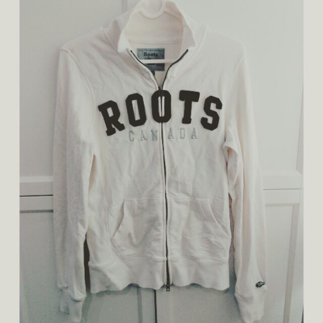 Roots 白色 冬天 外套 夾克