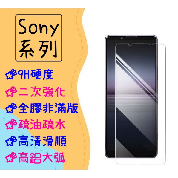 Sony 非滿版 玻璃貼 適用 Xperia 1 5 10 ii 二代 iii 三代 IV PRO-I 保護貼 藍光