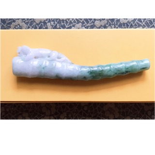 玥之店：天然A貨緬甸翡翠 飄綠 帶紫煙嘴
