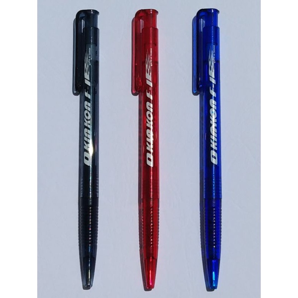 高特KOTO 自動原子筆3色筆幅0.5mm，型號： OKK-161，不漏水、不刮紙，寫字精細滑溜，書寫流利筆珠耐磨不積墨