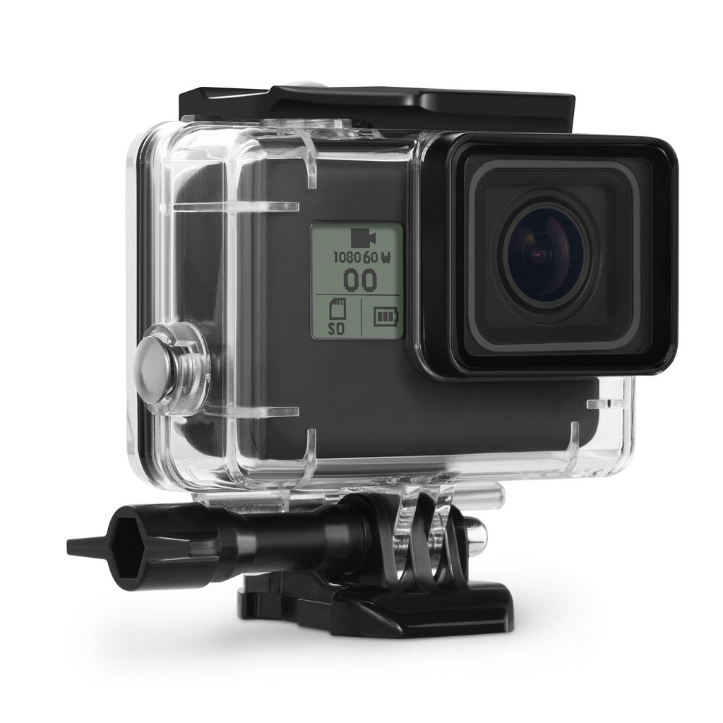 適用於 GoPro Hero 7/6/5 黑色的水下外殼防水外殼保護殼 45m