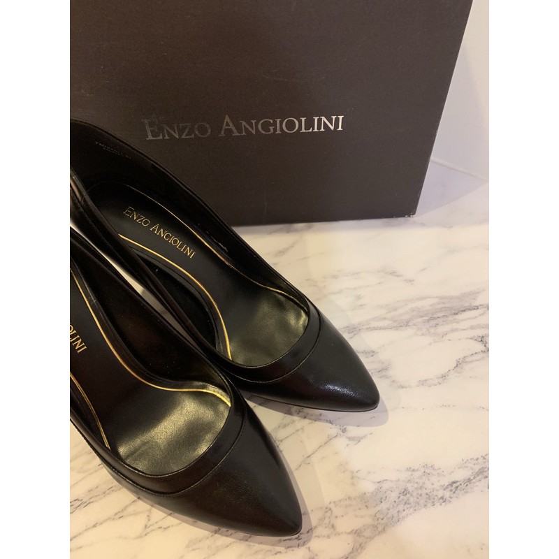全新專櫃品牌enzo Angiolini 高跟鞋跟鞋黑色 蝦皮購物