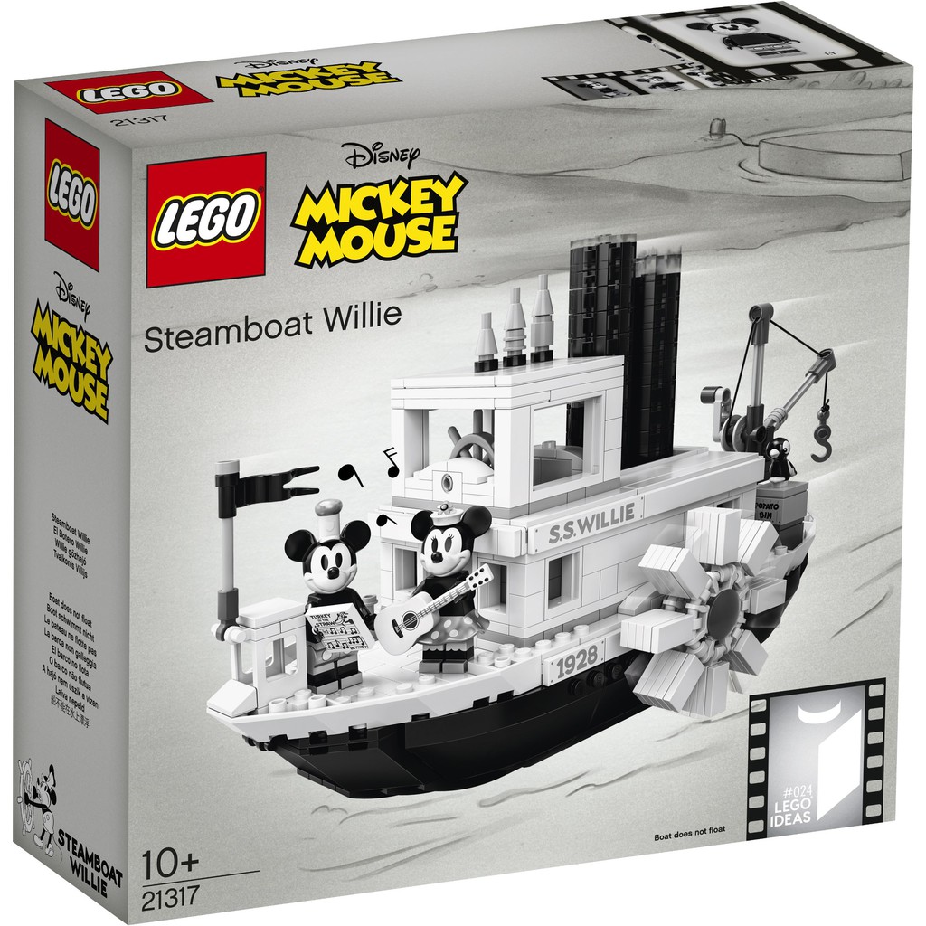 自取4600【台中翔智積木】LEGO樂高 IDEAS 21317 Steamboat Willie 威力號 米奇船