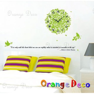 【橘果設計】時鐘 壁貼 牆貼 壁紙 DIY組合裝飾佈置