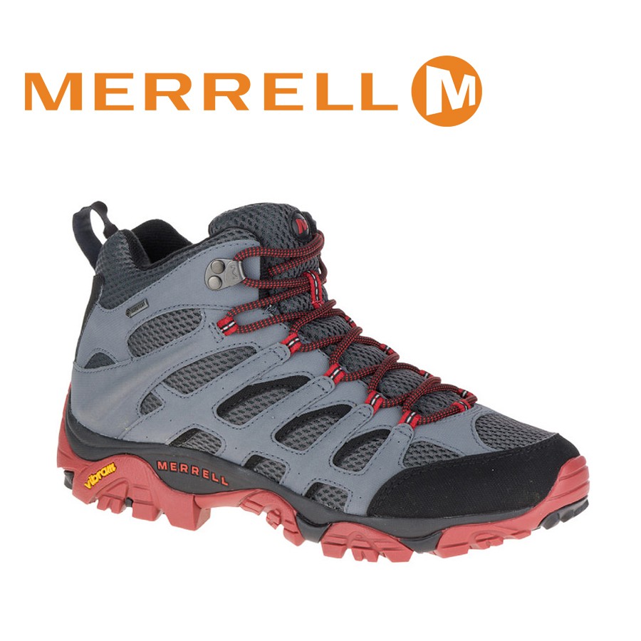 MERRELL 美國 男款 MOAB MID GORE-TEX 中筒登山鞋〈灰〉/ML36795/悠遊山水