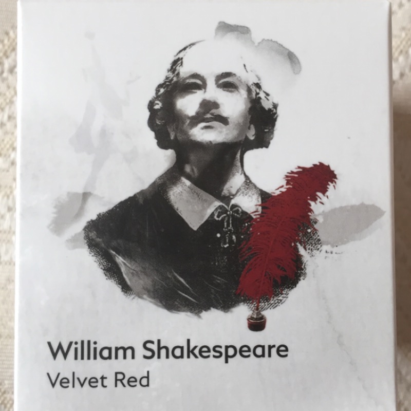 萬寶龍 MontBlanc William Shakespeare Velvet Red文學家 莎士比亞 限量瓶墨水