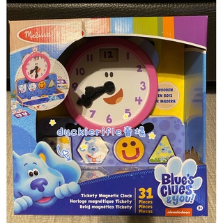 預購 Blue’s clues 木製時鐘Melissa & Doug 幼兒安全教具玩具 Nick Jr. 美國卡通 藍藍