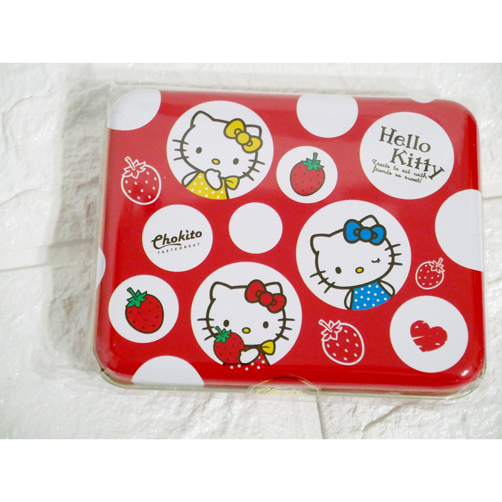 【EV story】巧趣多 Hello Kitty KT 草莓軟糖盒 草莓 軟糖 鐵盒 凱蒂貓 七夕 情人節 禮物