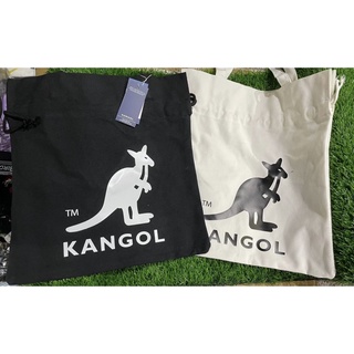 Kangol 英國袋鼠 帆布包 手提包 肩背包 可水洗 白色黑色 現貨2色