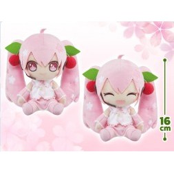 全新(日版) 初音未來 MIKU 櫻花2020 坐姿 絨毛 布偶 娃娃 16cm TAITO 景品