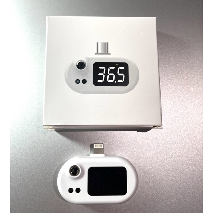【現貨】 非醫療用品 K8 IPhone手機溫度計 手機測溫計 紅外線電子體溫計 攜帶式測溫器 額溫 外出測溫 額溫度計