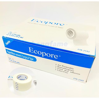 【上發】Ecopore 春田 透氣膠帶(未滅菌) 1吋 0.5吋 紙膠 白色 寬款 細款 通氣膠帶 透氣性佳 保健 居家