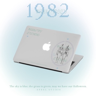 APIOU 萬聖骷顱 MacBook 透明全包防刮保護殼 M2 M1 Air Pro 13 neo