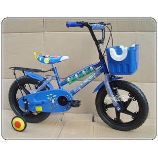 台灣製♡曼尼2♡ 童車 ~小熊~16吋 非打氣款 童車 兒童自行車 小朋友腳踏車 全配大籃款 藍