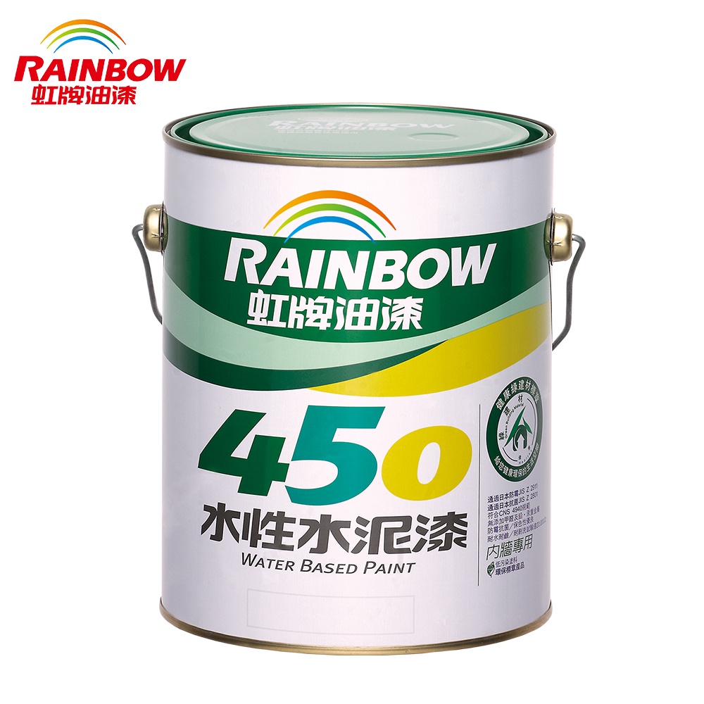 【Rainbow虹牌油漆】450 水性水泥漆-半光(多色任選)｜ASTool 亞仕托