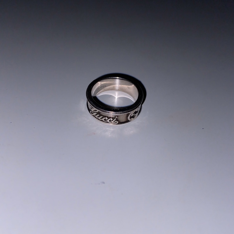 “Wei Store” 二手 Gucci 戒指 Double G logo ring 925純銀