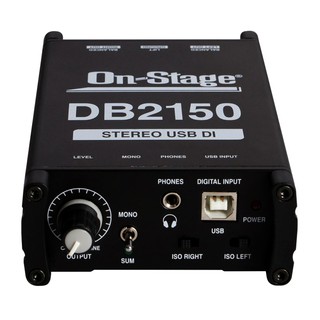 On-Stage DB2150阻抗轉換器DI BOX 24bit/96KHz立體訊號USB【音響世界】