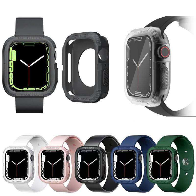 手錶保護殼 適用蘋果手錶 Apple Watch s8/7/6/5/4/3/2/1 44 41mm 45mm 防震保護套