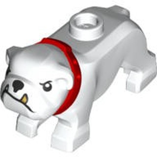 樂高 Lego 白色 鬥牛犬 狗 動物 警犬 寵物 65388pb01 60246 White Dog Bulldog
