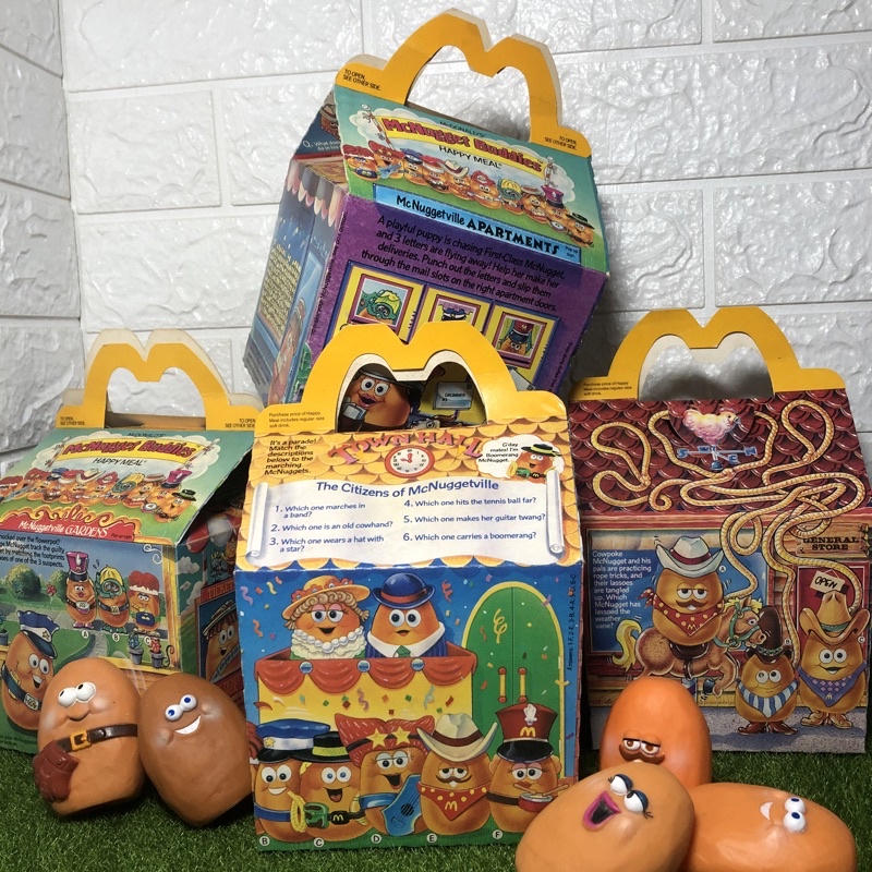 【CJ Toyz】1988年麥當勞雞塊寶寶兒童餐紙盒 McDonald’s 麥當勞紙盒 麥當勞收藏 雞塊寶寶 麥克雞塊