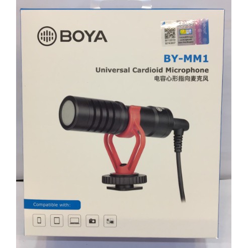 Boya 博雅 BY-MM1 指向性麥克風 心型指向 手機 MIC 直撥 收音 攝影 Vlog 抖音