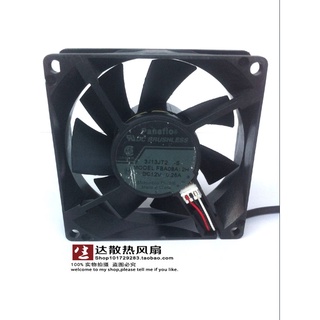 非原裝 筆記本風扇 風扇 散熱風扇松下 8025 12V 0.17A 8釐米機箱散熱風扇FBA08A12H 三線