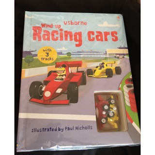 羊耳朵書店*軌道書/Wind-up racing cars 英國Usborne軌道書賽車篇