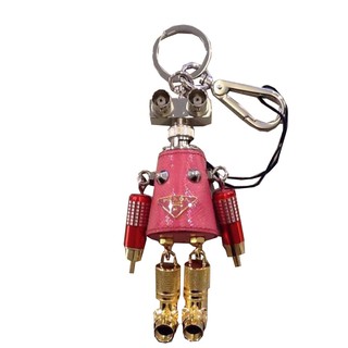 Prada 1TR028 大款機器人皮革和金屬吊飾鑰匙圈【促銷品】