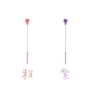 韓國 sillymann 100%鉑金矽膠吸管刷(粉/紫)