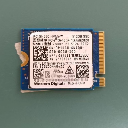 SSD 512GB(次級品)
