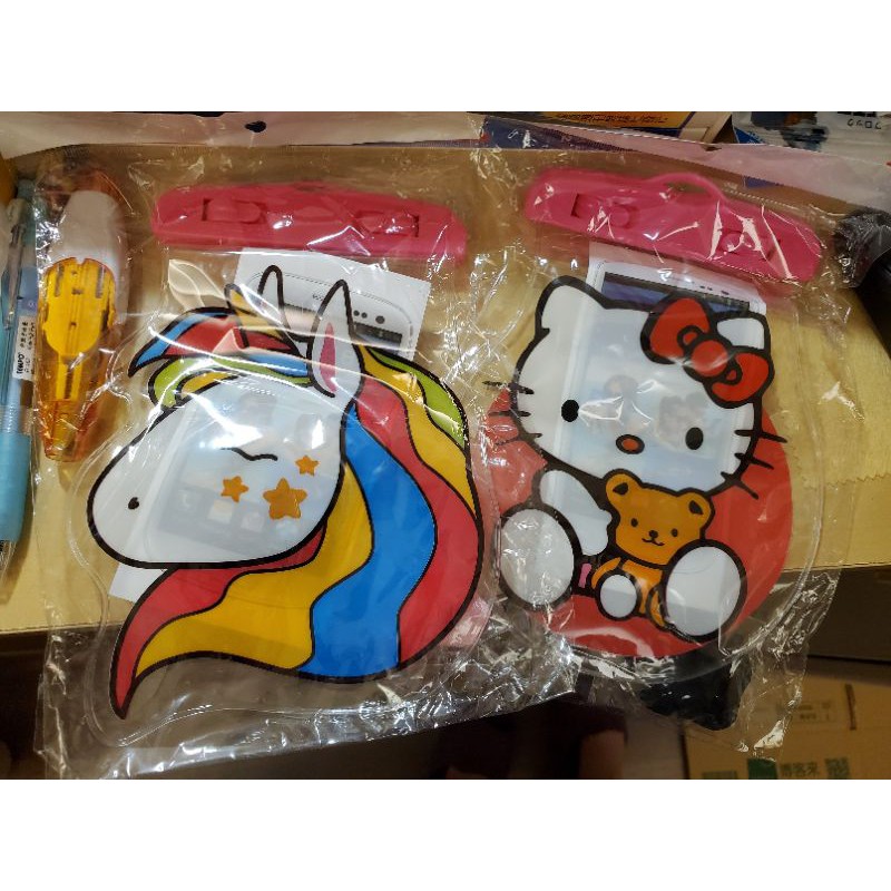 ⚠️二手/全新⚠️ 手機防水袋 獨角獸/Hello Kitty