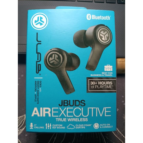 Jlab air executive 藍芽耳機（右耳無法使用）左耳含充電盒