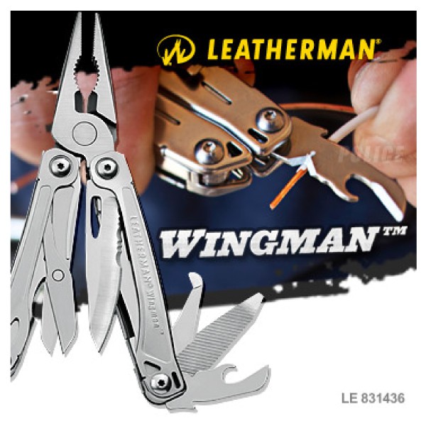 Leatherman 美國 Leatherman Wingman 工具鉗 銀/ 831436/多功能隨身工具鉗/悠遊山水