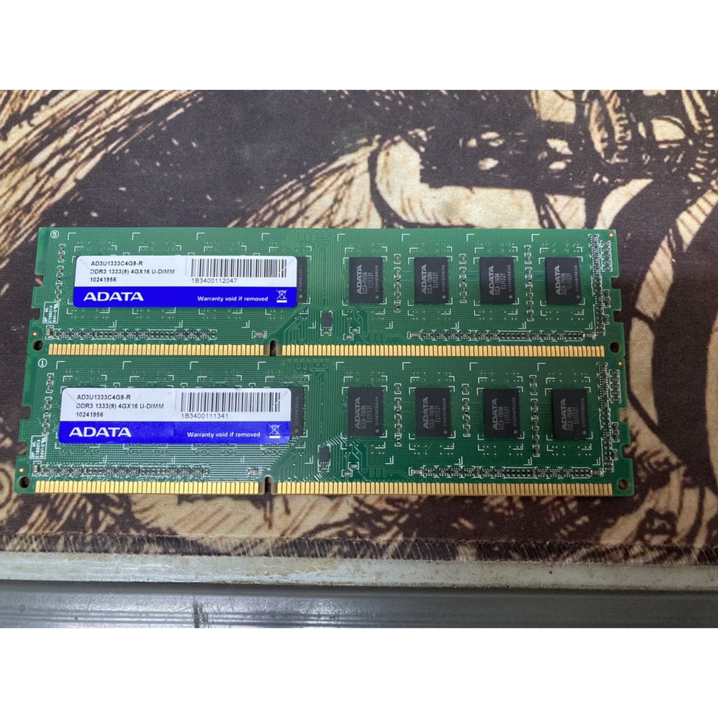 ADATA威剛 DDR3 1333 4G記憶卡