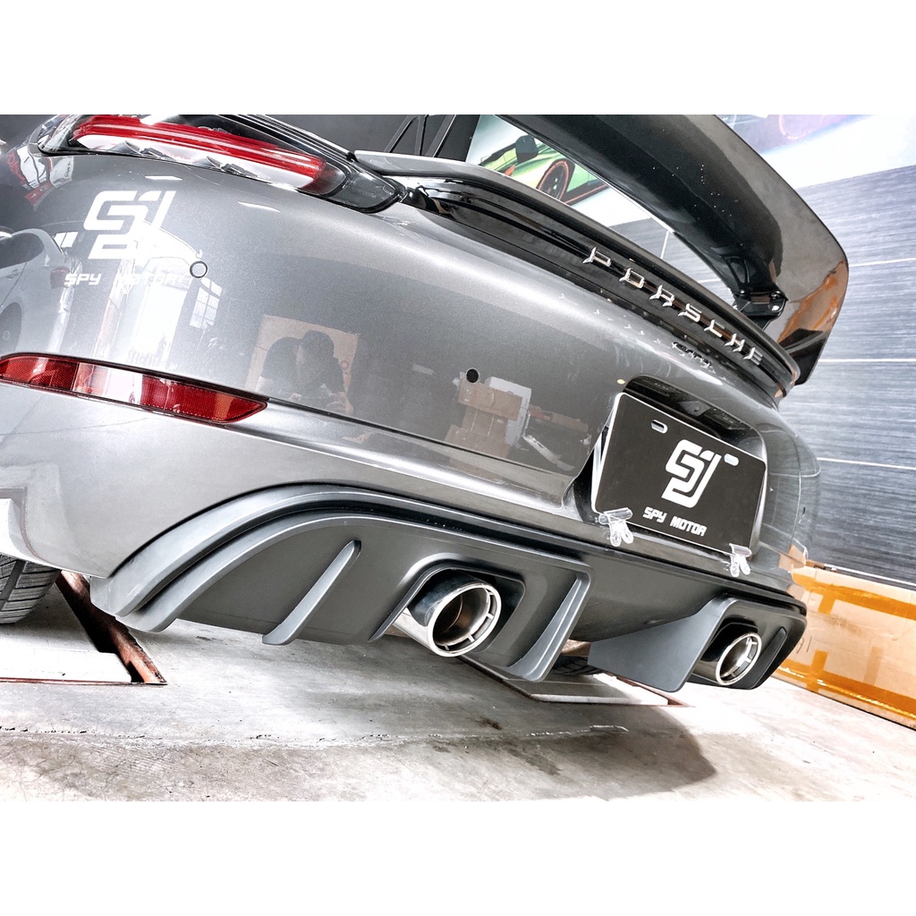【SPY MOTOR】Porsche 718 boxster cayman GT4樣式後下巴 尾飾管