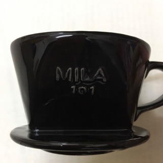 日本Mila陶瓷濾杯101（手沖咖啡1-2人）黑