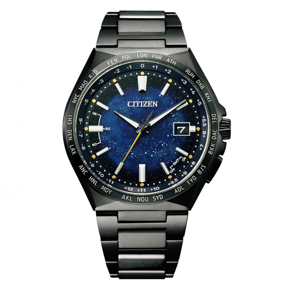 【聊聊甜甜價】CITIZEN星辰 CB0219-50L 電波對時 鈦金屬星空時尚腕錶