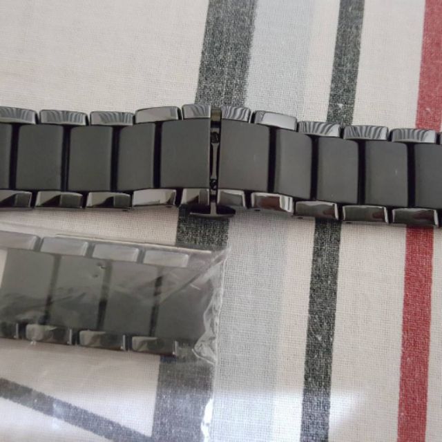 ARMANI 正原廠陶瓷錶帶(AR1452)-黑
