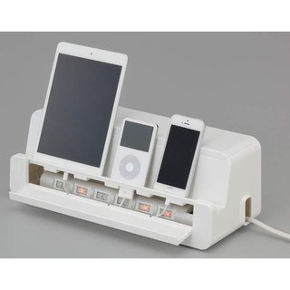 日本製 inomata 4837 集線收納盒 平板 手機 延長線盒 電線收納盒