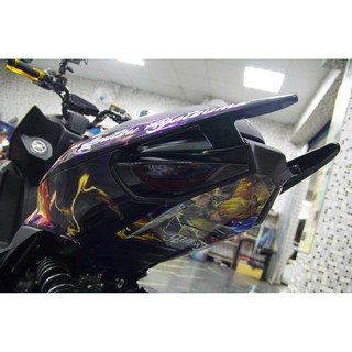 SYM DRG 專屬尾燈保護貼 透明版 勳黑板 3M 第四代 TPU高抗刮犀牛皮 有效保護尾燈表面【黑幫彩貼】