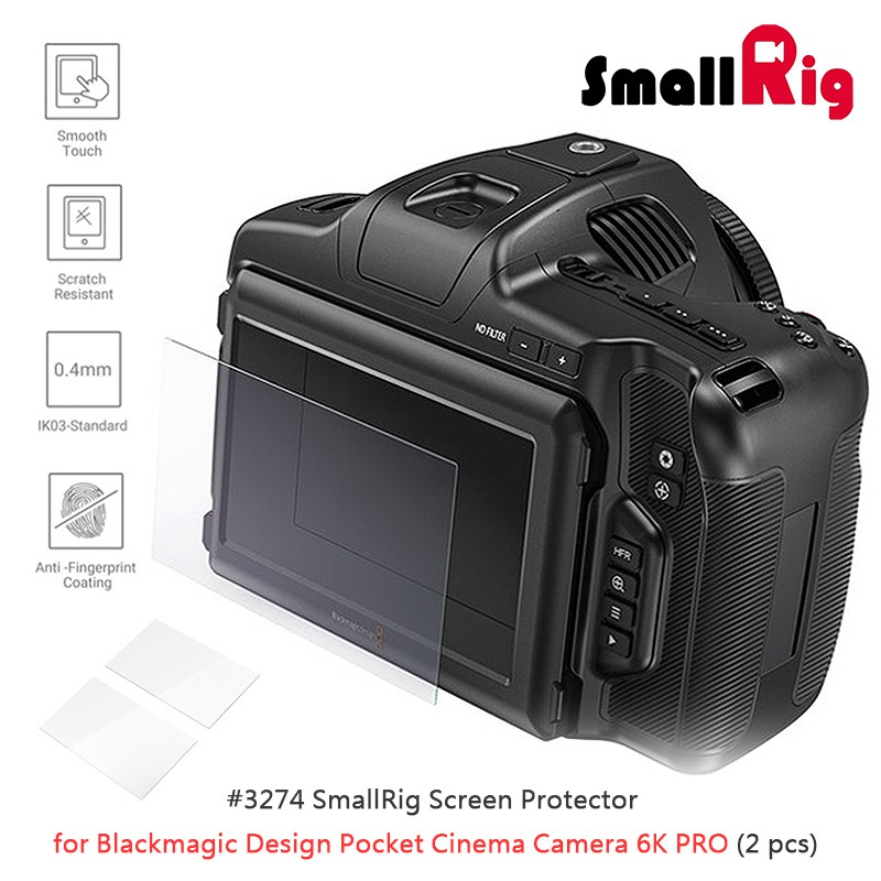 ◎兔大叔◎ 含稅 SmallRig 3274 螢幕 保護貼 鋼化膜 (2入) for BMPCC 6K Pro