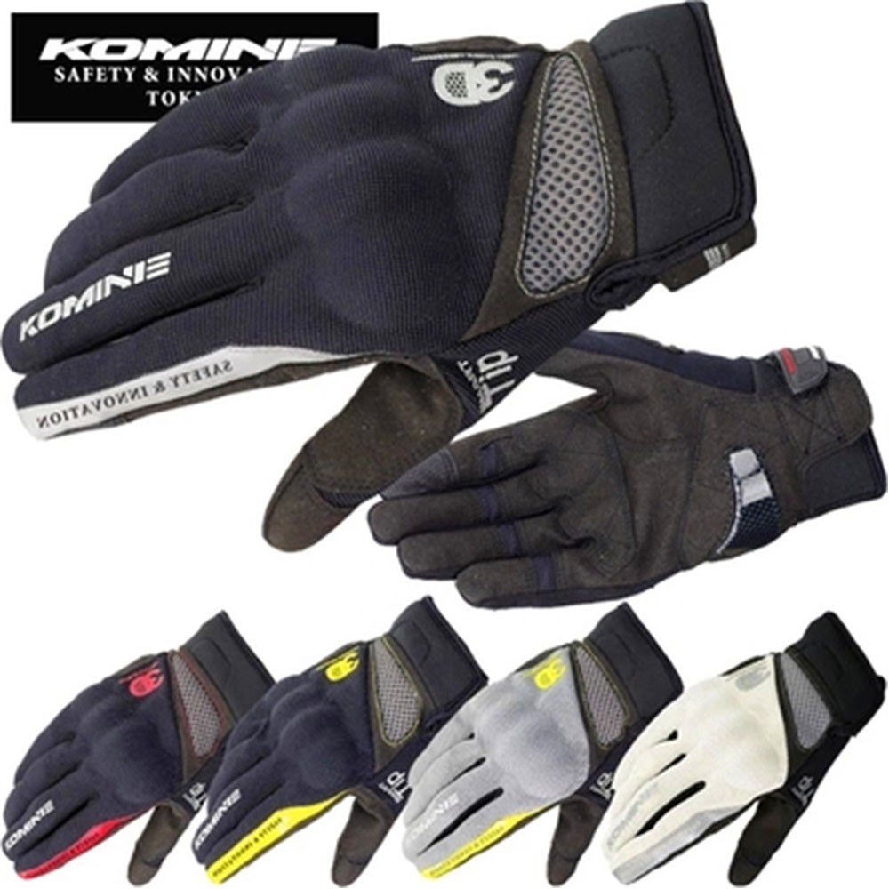 Komine GK163摩托車 手套 機車賽車手套 網布透氣越野防摔騎士騎行手套